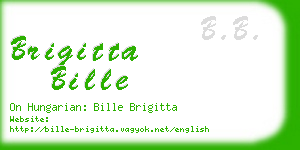 brigitta bille business card